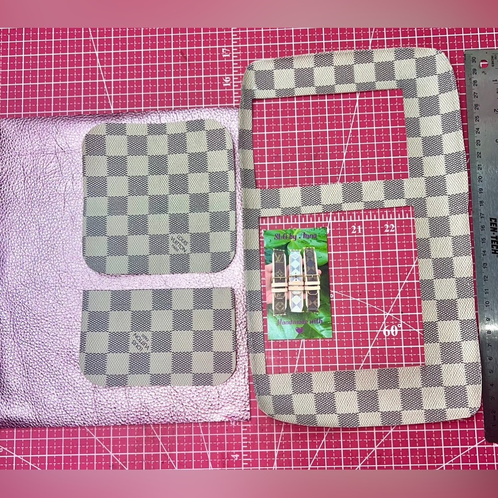💓 damier azure small wallet Handmade - Picture 12 of 16